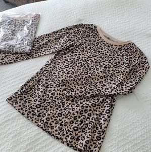 Leopard Print Long Sleeve top